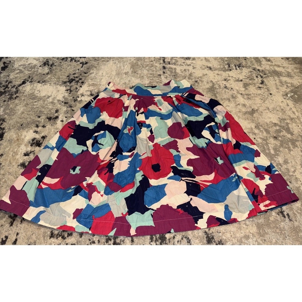 ModCloth Emily And Finn Skirt Medium sz XL X-large floral Multi  Womens Fit Fare